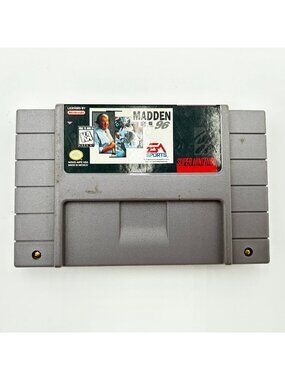 Madden 96 SNES Super Nintendo Entertainment System Game Tested works